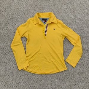 Tommy Hillfiger yellow polo, size medium